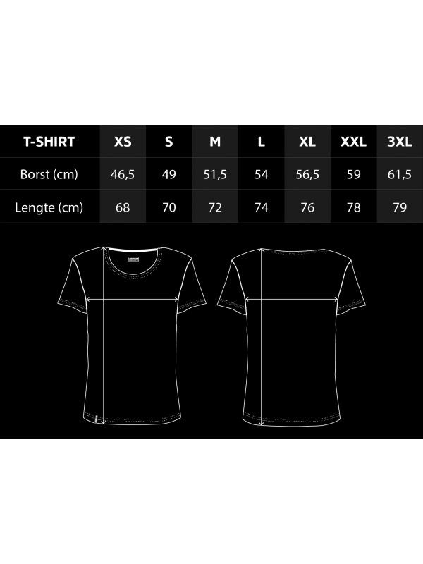 T-Shirt - Shirt - Zwart - Print - Opdruk - Heren - Dames
