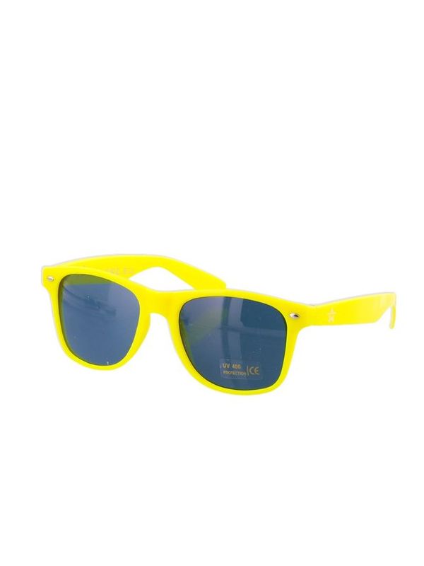 Gekleurde Zonnebril - Gele Zonnebril - Gele Bril - Zwarte Glazen