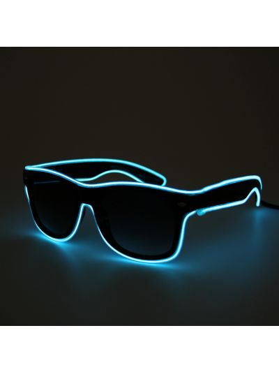 Lichtgevende Bril - LED Bril - Licht Blauw - Carnaval Bril