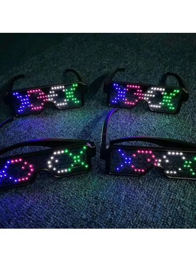 Lichtgevende Bril - Digi LED Bril - Multi Kleuren - Carnaval Bril