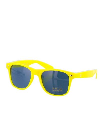 Gekleurde Zonnebril - Gele Zonnebril - Gele Bril - Zwarte Glazen